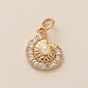 Nouveaux pendentifs en cuivre plaqué or 18 carats, accessoires de bricolage, breloques pour colliers, pendentifs populaires, vente en gros - Product Image 4