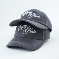 Casquettes de baseball en coton noir personnalisées à 6 panneaux du fabricant Yukaihe, entièrement brodées avec logo brodé