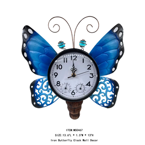 Hot Bán Nhà Máy Hoa Hình Đồng Hồ Thiết Kế Hiện Đại Đồng Hồ Treo Tường Trang Trí Nội Thất Văn Phòng Kim Loại Lớn Đồng Hồ Treo Tường - Product Image 5