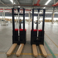 Gerbeur à palettes électrique piétonnier SAFER 1.5 2 tonnes, entièrement électrique, avec batterie 24V et pneus pneumatiques