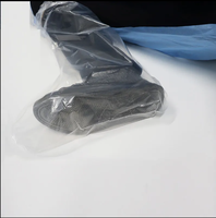 Couvre-chaussures jetables en PE pour animaux de compagnie, en plastique pour les pattes, longs, transparents, en PE, surchaussures