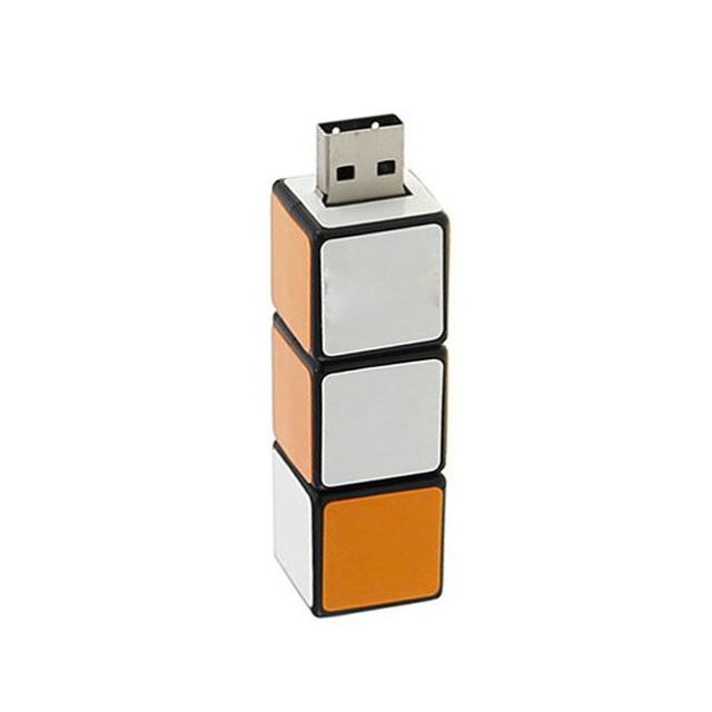 Full Color Printing Plastic Customized Twister Block Brick USB Flash Drive