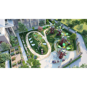 Patio comercial duradero <span class=keywords><strong>al</strong></span> <span class=keywords><strong>aire</strong></span> <span class=keywords><strong>libre</strong></span> con tobogán y columpio para centro de juegos de jardín y zona de actividades deportivas - Product Image 5