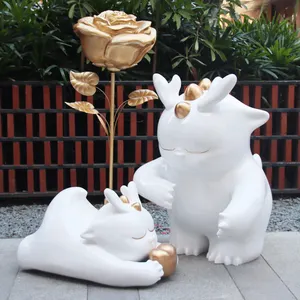 Outdoor Waterproof Sculpture Decoration Large Chinese New Year Dragon Statue Decoration