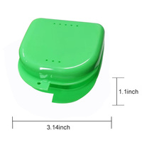 Boîte à prothèses dentaires portables personnalisées avec logo, étui de voyage pour protège-dents, soins bucco-dentaires, fabricant OEM