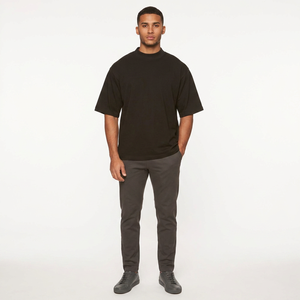 Sweat à capuche décontracté pour homme rose clair, coupe régulière, hiver, mélange polyester/coton, polaire 280g, respirant, séchage rapide, anti-rétrécissement, cordon de serrage - Product Image 1