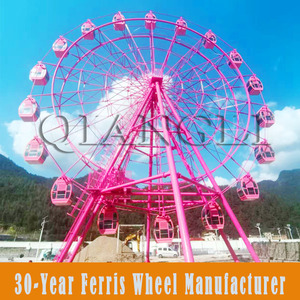<span class=keywords><strong>Grande</strong></span> <span class=keywords><strong>Roue</strong></span> en Acier Métallique d'Extérieur 30-120m pour Parc d'Attractions, Manège Scénique pour Enfants avec Éclairage LED à Vendre - Product Image 3