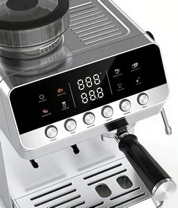 Cafetera Portátil, Cafetera Espresso Semiautomática con Molinillo Integrado, Acero Inoxidable, Económica para Hoteles - Product Image 3