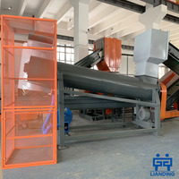 Línea de Lavado Flotante Automática de 300 kg/h para Eliminar Etiquetas de Botellas de Plástico PET, para Pequeñas Fábricas de Reciclaje