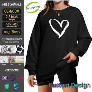 Felpa Sportiva Casual da Donna Traspirante 100% Poliestere con Stampa Lettere, Tessuto 280g, Personalizzabile, Vendita all'Ingrosso <span class=keywords><strong>Online</strong></span> - Product Image 1