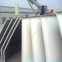 Silos de stockage électriques 100T avec PLC et moteur, silo à ciment démontable de type tôle à vendre