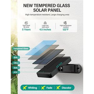 Solar <b>Wall</b> <b>Lights</b> Outdoor Led With <b>Remote</b> <b>Control</b> 6 Color Modes Warm Cool White Rgb Ip65 - Product Image 2