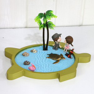 Giardino Zen da Scrivania Executive Beach, Goditi una Giornata in Spiaggia sul Tuo Tavolo, Mini Sandbox da Scrivania, Regalo per Meditazione e Relax - Product Image 2