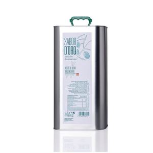 ACEITE SABOR D'ORO Selection Of Almazara 5-Liter Metal Tin Extra Virgin <strong>Olive</strong> <strong>Oil</strong> Premium Quality Cooking <strong>Oil</strong> - Product Image 1