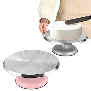 High Quality 12 Inch Metal Cake Turntable All Aluminum Alloy Cake Decoration Cake Stand