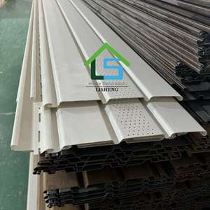 Plafond soffite en bois PVC solide et panneau d'avant-toit Fascia plafond tendu utilisé panneau mural extérieur - Product Image 3