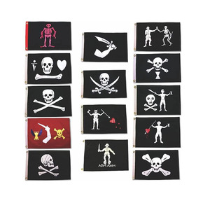 Jolly — drapeau de <span class=keywords><strong>Pirate</strong></span> <span class=keywords><strong>Pirate</strong></span>, vente en gros, 100% Polyester, taille personnalisée - Product Image 1