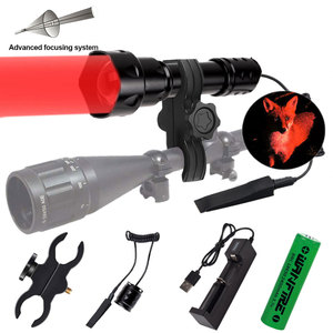 Lampe torche LED Raylights, lumière rouge, verte et blanche, zoomable, multicolore, haute luminosité, torche rétractable en alliage d'aluminium pour l'extérieur - Product Image 5
