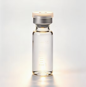 Envase Cosmético de Vidrio Transparente de 5ml, 10ml, 15ml con Tapas Plateadas, Doradas y Negras, Color Personalizado Disponible - Product Image 3