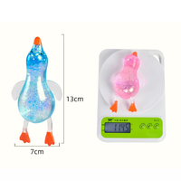 Jouet Squishy Canard Anti-Stress Scintillant en Cristal Sucré, Collection Canards Extensibles à Remontée Lente, Jouets pour Enfants - Vente Chaude