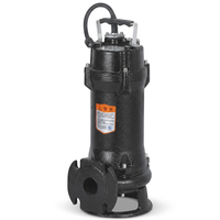 Pompe broyeuse submersible industrielle robuste à impeller ouvert 220V 380V pour l'élimination des eaux usées