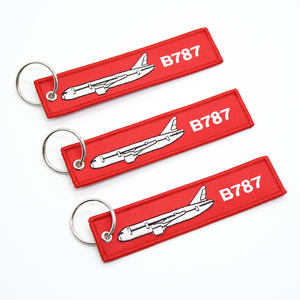 Etiquette à bagages noire jaune avec logo CREW, <span class=keywords><strong>porte</strong></span>-clés brodés <span class=keywords><strong>en</strong></span> tissu personnalisés - Product Image 4