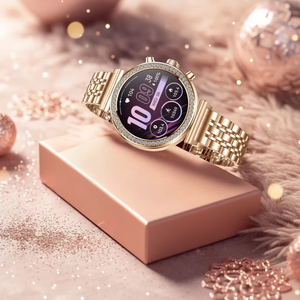 Montre connectée pour femme I110 en or rose, appels Bluetooth, modes multisports, moniteur de fréquence cardiaque et <span class=keywords><strong>d</strong></span>'oxygène sanguin, montre-bracelet pour femmes - Product Image 2