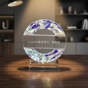Trophée en cristal gravé au laser 190x160mm, durable, idéal pour les cadeaux promotionnels et les cadeaux de bienvenue - Product Image 3