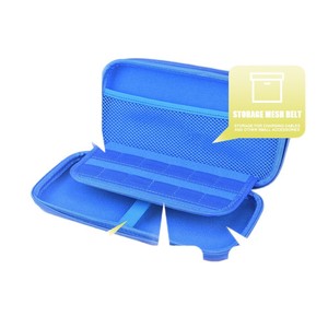 Nintendo <b>Switch</b> Carrying <b>Case</b> Hard Shell Protective <b>Case</b> For <b>Switch</b> OLED Console With Handle And Interior Pockets Blue Yellow - Product Image 5