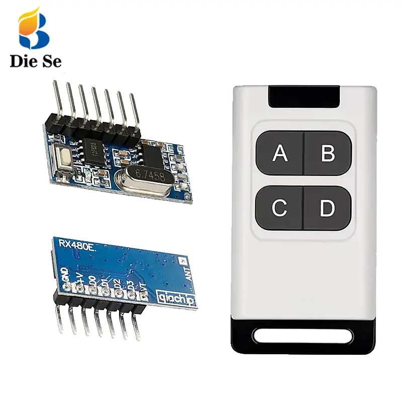 Leercode Ontvanger Module 433Mhz Rf Module 433Mhz Mini Rf Zender En Ontvanger 433Mhz Rf Module