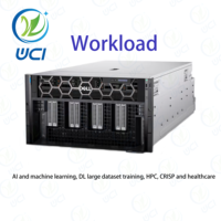 Bel PowerEdge XE9680 Intel CPU, Server rak pusat komputer penyimpanan Data GPU 8 arah RAM DDR5 AI dan ML/DL