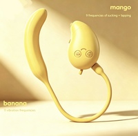 Neuheit App-Fernbedienung Mango-Bananen-Vibrator 9 Saugfrequenzen Erwachsenen-Sexspielzeug Liebeskugeln mit Starken Vibrationen