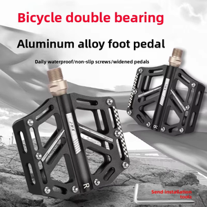 Pédales de vélo de montagne en alliage d'aluminium à double roulement, haute résistance, antidérapantes, résistantes à l'usure, roulements étanches - Product Image 2