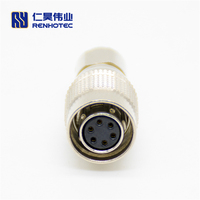 6 broches 45m Gpio câble Push Pull HR10 connecteur circulaire Df1310s125c 4 broches