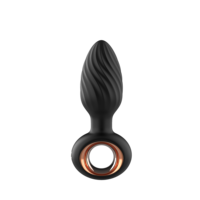 Jouet sexuel électrique entièrement étanche, plug anal avec 7 types de vibrations et 7 types de mouvements oscillants