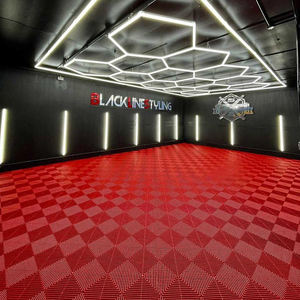 Piastrelle per <span class=keywords><strong>Pavimento</strong></span> Garage in PVC Resistenti ad Incastro Viola con Design <span class=keywords><strong>3D</strong></span> Pavimentazione in Vinile per Applicazioni in Villa - Product Image 5