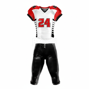 Uniforme de fútbol duradero y cómodo hecho de tela absorbente de sudor con costuras reforzadas diseñadas - Product Image 1