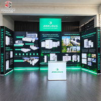 Solution d'affichage personnalisée tout-en-un, disposition reconfigurable, assemblage simple, stand d'exposition pop-up pour lancement de nouveaux produits