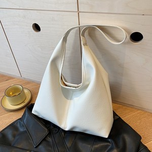 Sac fourre-tout décontracté de grande capacité Sac à provisions à motif à carreaux simple Fermeture éclair Sac à bandoulière portable en toile vierge en option - Product Image 3