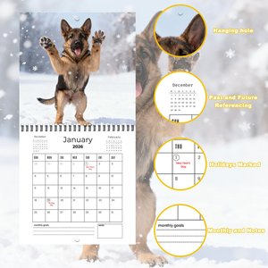 Calendario de <span class=keywords><strong>Pared</strong></span> Espiral Personalizado 2027, Calendario de Escritorio Diario, Impresión a Todo Color, Planificador Diario de Papel, Regalo Promocional para Oficina y Negocios - Product Image 2