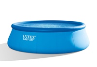 INTEX 26168 Bleu PVC Rond Gonflable Hors Sol Piscine Facile à Installer Famille Jardin Extérieur Piscines