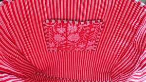 Bolso Tote de Algodón Acolchado con Estampado Floral Étnico, Hecho a Mano, para Viajes y Compras - Product Image 3