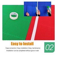 Sol de terrain de basket-ball de différentes couleurs, résistant à l'usure, en PVC, pour zone de loisirs, prêt à être expédié en conteneur