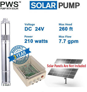 घरेलू कृषि सिंचाई के लिए 3 साल की वारंटी डी. सी. ब्रशलेस मोटर स्क्रू पंप के साथ JS3-1.8-80 सौर ऊर्जा से संचालित पानी की अच्छी तरह पंप - Product Image 3