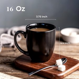 Eka nhà máy tùy chỉnh cá nhân gốm cốc cà phê Bộ tách trà bán buôn gốm 16oz cốc - Product Image 2