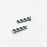 Rivets semi-tubulaires à tête plate de 3-6 mm en acier inoxydable et acier au carbone, rivets creux pour fixation industrielle, fabricant OEM sur mesure
