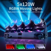 Professioneller 5x120W Moving Head Beam Light Vollfarbiger LED-Beam Moving Head Lichtbalken
