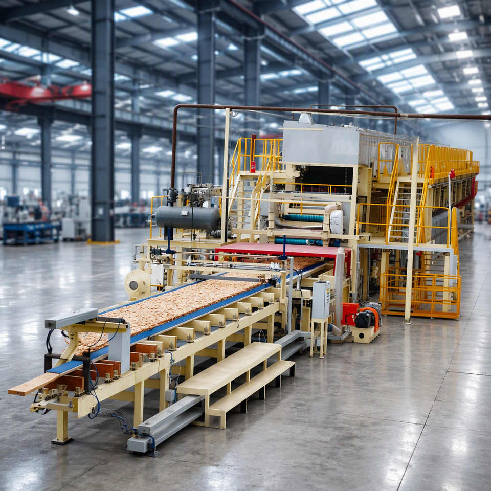 Pressing Table Machine Fully Automatic Continuous Flat Press for Wood-based Panel Factory ...