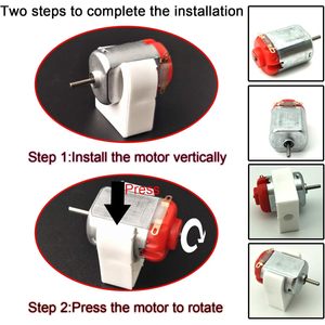 <b>Mini</b> Electric Hobby Motor Kit 3V-12V 25000 RPM Strong Magnetic With Gears Wheels Fans For <b>Robotics</b> DIY Projects - Product Image 5