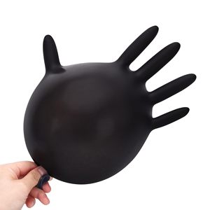 Gants de travail de sécurité en nitrile noir sans poudre en gros à Guangzhou, gants d'examen médicaux jetables - Product Image 6